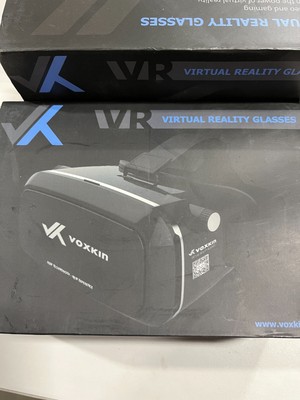 Virtual Reality Headset Glasses Voxkin Adjustable New Open Box Black VR 3D
