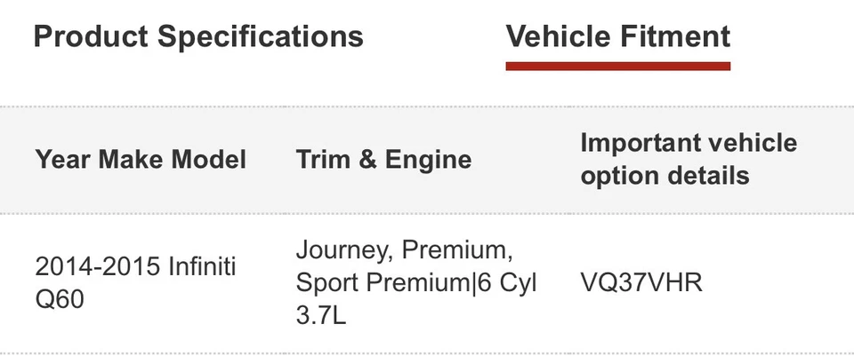 Infiniti Q60 2014-2015 - 76837-KK00B acabado - pilar delantero derecho blanco Foto 3 de 4