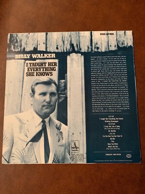 Billy Walker I Taught Her Everything She Knows 1968 SLP-18090
