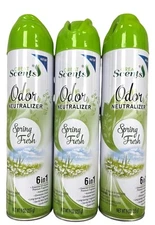 GREAT SCENTS ODOR NEUTRALIZER Spring Fresh Air Freshener Spray 9oz ( 3 pack ) gr