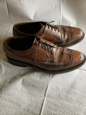 Vtg THE FLORSHEIM SHOE Imperial Quality Leather Wingtip  display picture 1