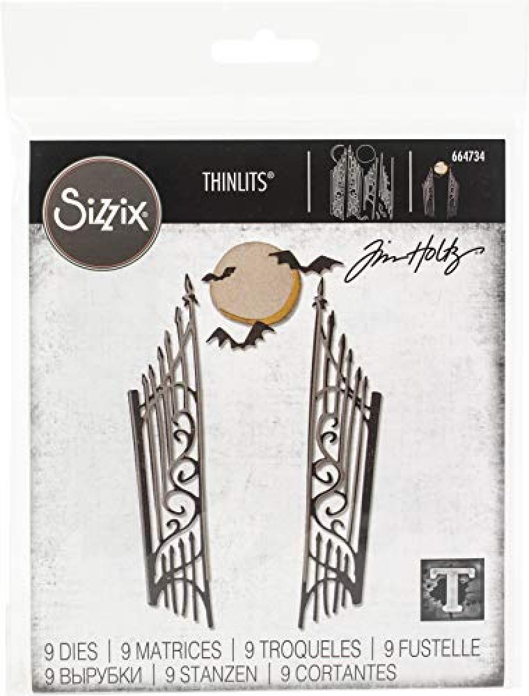 (TG. Taglia unica) Sizzix Die 9PK Gate Keeper Set di Fustelle Thinlits 9 pz 6647