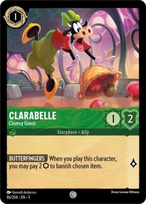 Clarabelle - Clumsy Guest 86/204 | FOIL | Shimmering Skies NM