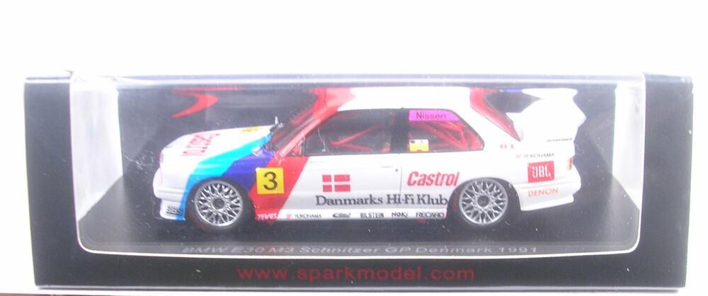 Bmw E30 M3 No.3 Schnitzer Gp Denmark 1991 (Kris Nissen) 1:43 Spark