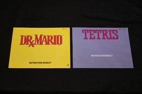 Dr. Mario & Tetris Lot With Manuals! NES Nintendo Authentic Tested! Puzzle Games