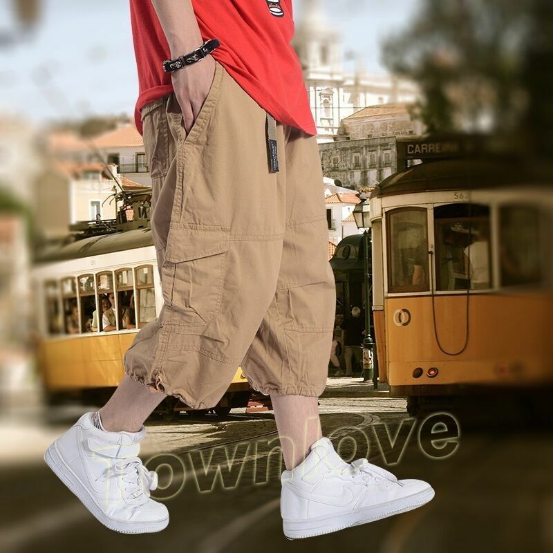 パンツ UNIVERSAL OVERALL Baggy Cargo Shorts Cargo Mens Casual Overalls Shorts Pants Baggy Loose Shorts Size 32