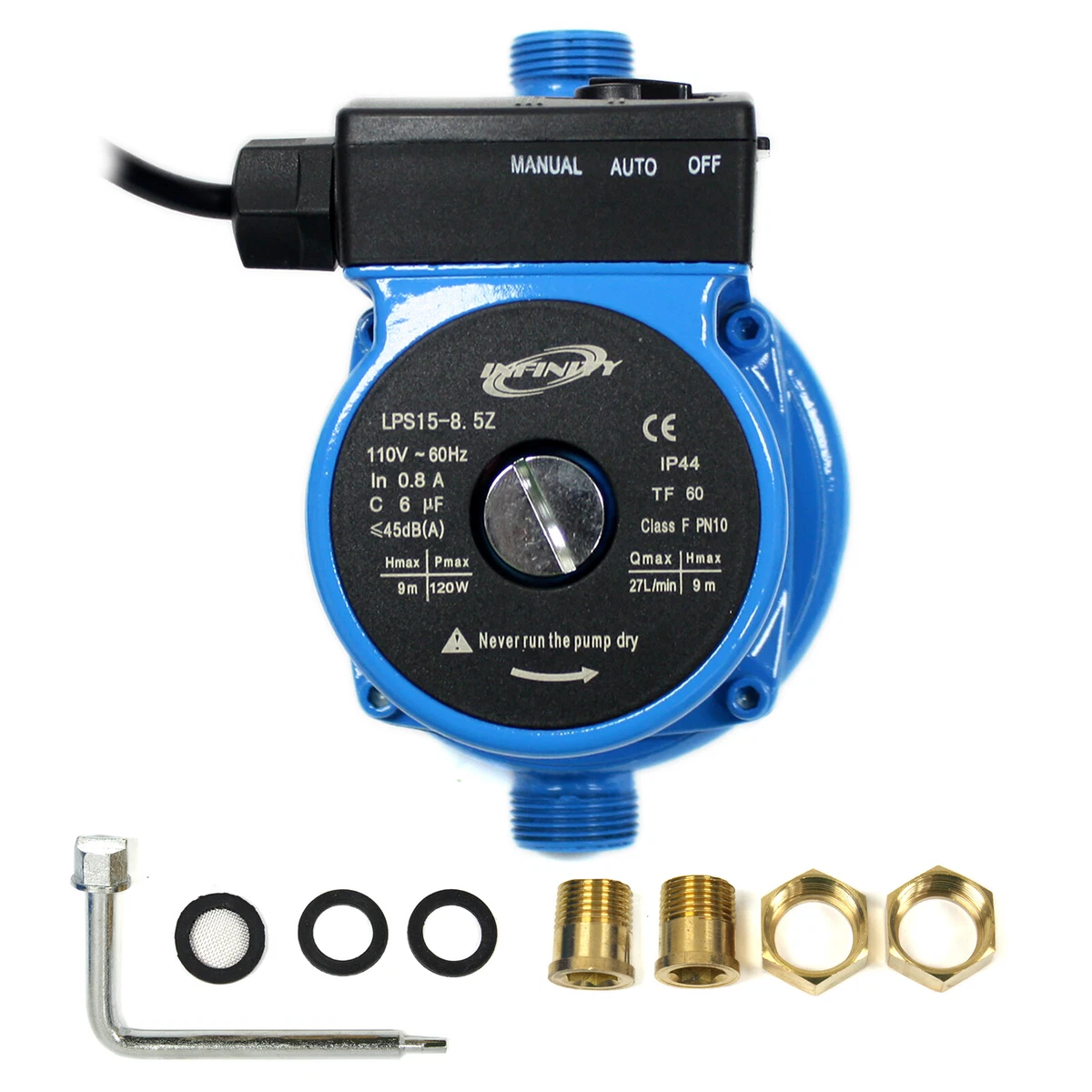 110V Automatic Booster Pump NPT 3/4u0026#039;u0026#039; Hot Water  Circulating/Circulation Pump | eBay