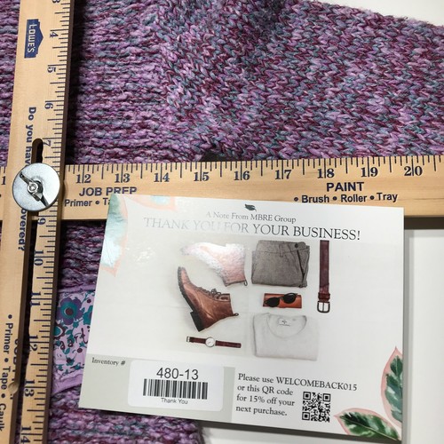 Naartjie Purple Hoodie Sweater Girls Size XL (7 years) Knit Pullover Wide Cuffs - Picture 12 of 12