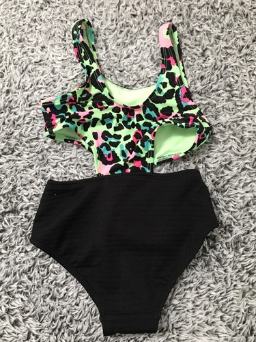 Art Class Girls' Size XS (4/5) 'Wild Cat' Cheetah Printed One Piece Swimsuit - Picture 7 of 7