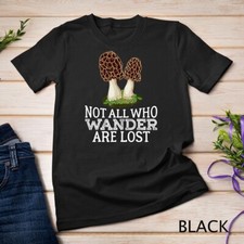 T-shirt unisex divertente Morel regalo fungo foraggiamento cacciatore funghi