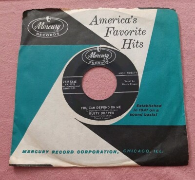 Rusty Draper 45 Hip Monkey / You Can Depend On Me Mercury 71351X45 vg