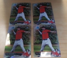 2017 Bowman Draft BDC-193 Cole Brannen 4 Count All Chrome Refractor Lot Red Sox