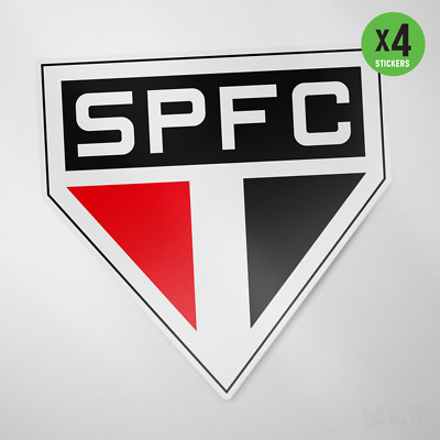 Sao Paulo FC Brazil 4 Pack Sticker Vinyl Decal Calcomania Adesivo Soberano