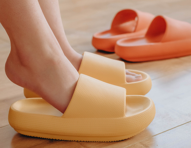 PANTOFOLA D’ORO Best Yellow Comfortable EVA Non slip Kids Women Slippers Non Slip Soft Light