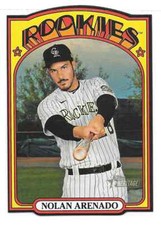 2021 Topps Heritage NOLAN ARENADO 1972 Die-Cuts - COLORADO ROCKIES - #72DC-6