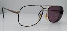 Vintage Advantage Eyewear 6009 Black Gold Pilot Metal Sunglasses FRAMES ONLY