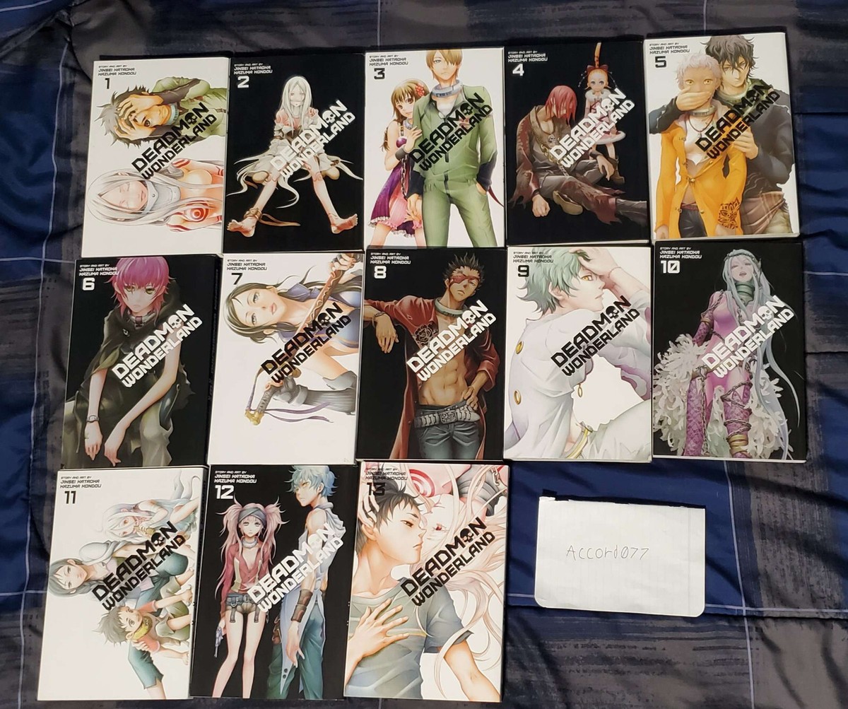 Deadman Wonderland Vol.1-13 Complete Manga English Never read