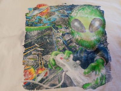 ESPACE CONQUERORS EXTRATERRESTRE Volant Soucoupe Ovni T-Shirt 100