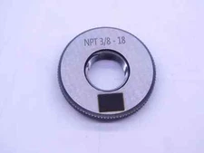 NEW 3/8 18 NPT L1 3 STEP PIPE THREAD RING GAGE .375 .3750 N.P.T. NATIONAL TAPER