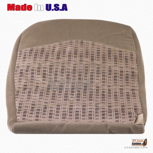 1999 2000 Ford F250 F350 F450 F550 XLT Front Driver Bottom Cloth Seat Cover Tan - Picture 4 of 9