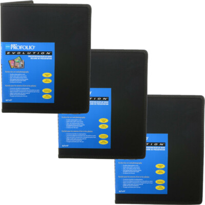 3 x Itoya Art Profolio Evolution 8.5 x 11 Presentation Photo Album, EV-12-8