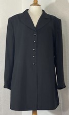 Ann Harvey Size 18 Blazer Jacket Lined Black Smart Elegant Work Vintage 91