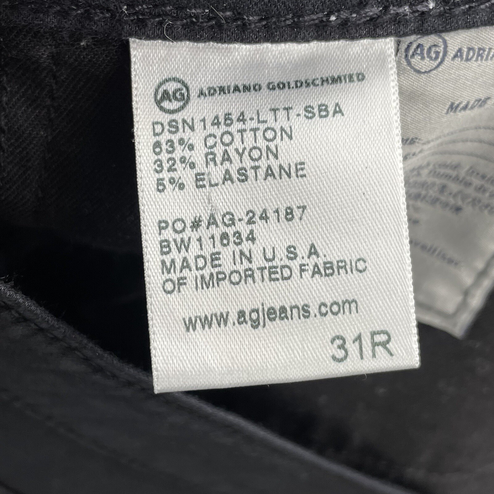 Adriano Goldschmied The Beau Slouchy Skinny Coated Pants Black Size 31 Regular thumbnail 6