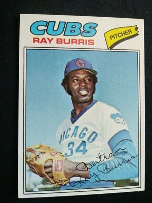 1977 Topps Baseball Card # 190 Ray Burris - Chicago Cubs