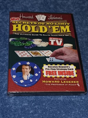 Howard Lederer More Secrets of Texas No-Limit Hold Em DVD 2005 NEW SEALED