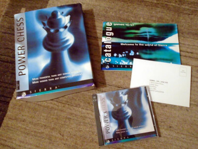 Sierra Power Chess - Big Box PC CD-ROM - 2 Disc - Vintage - komplett guter Zustand
