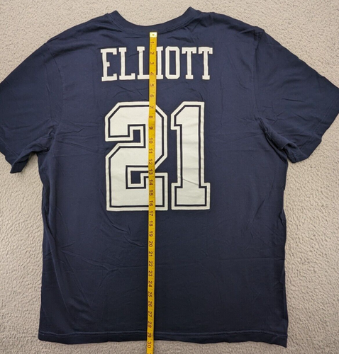 Dallas Cowboys NFL T-Shirt Mens 2XL XXL Blue NFL 🏈 Team Apparel Elliot #21 - Picture 7 of 9