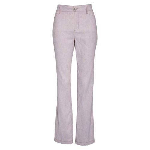 saby Jacquard Linen Stripe Tuck-Baggy Pants Size 2 Off-White | eBay