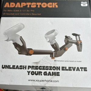 X-SUPER HOME VR Gunstock Meta Quest 3S 3 2 Pro Magnetic FPS Gun Stock GRAY