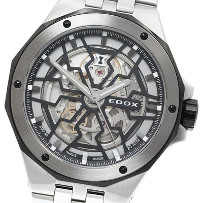 EDOX Delfin Mecano 85303 Automatic Skeleton Dial 43mm 200m Stainless Steel Watch
