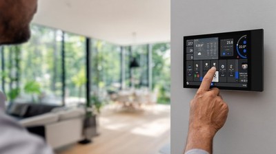 Shelly Wall Display XL - Großes Wand-Touchpanel, Schwarz