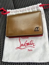 Christian Louboutin        Auth Bi-fold Card Wallet Pass Holder Logo w/ Dust bag