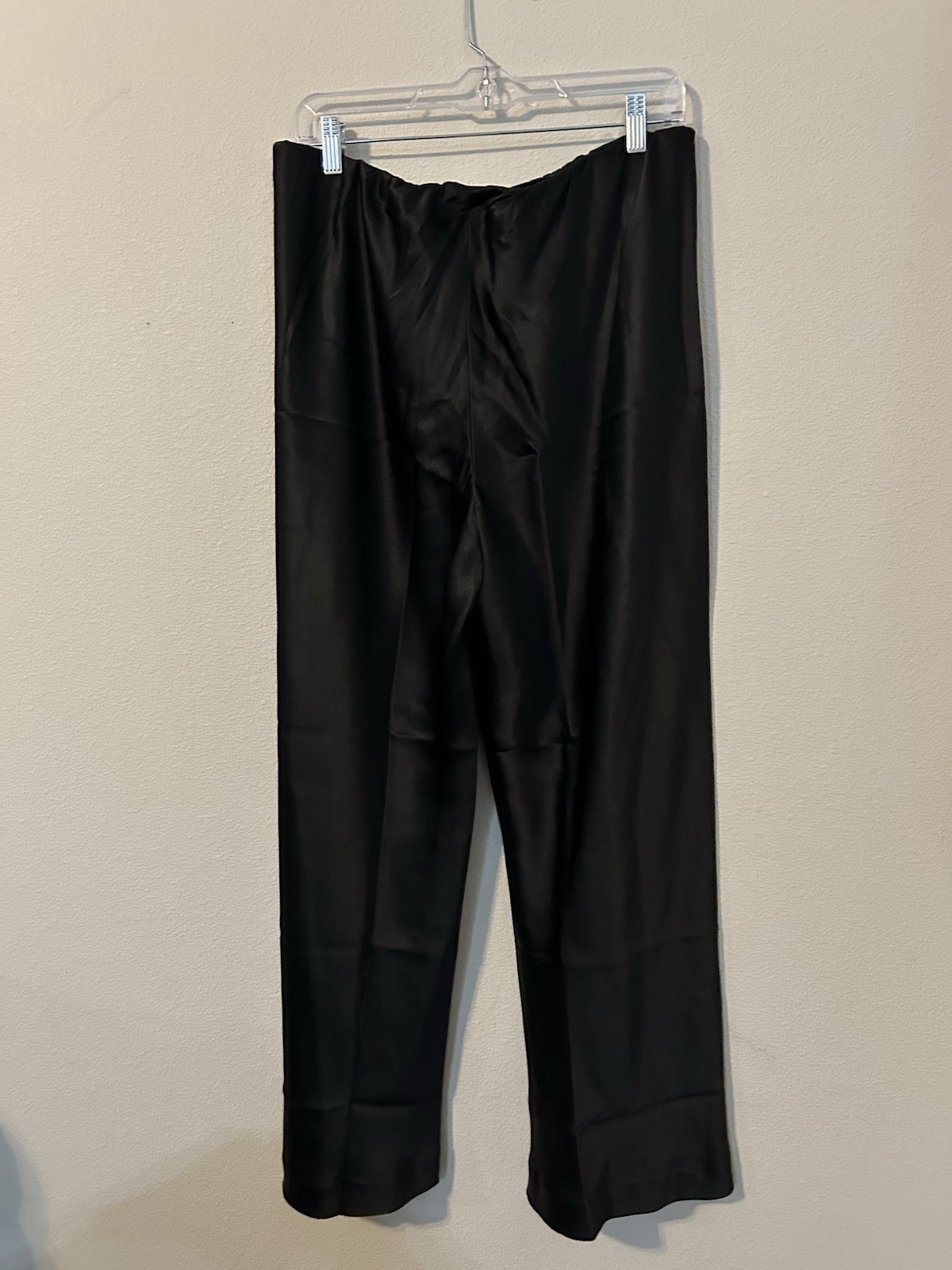 Women’s Lilysilk Pants Full Bias Cut Silk Pant Black 100% Mulberry Silk Size 10P