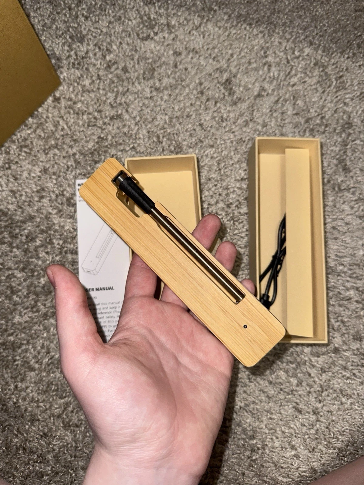Wireless Meat Thermometer Bluetooth Ultra Thin Probe for Grill Oven Smoker BBQ
Opens in a new window