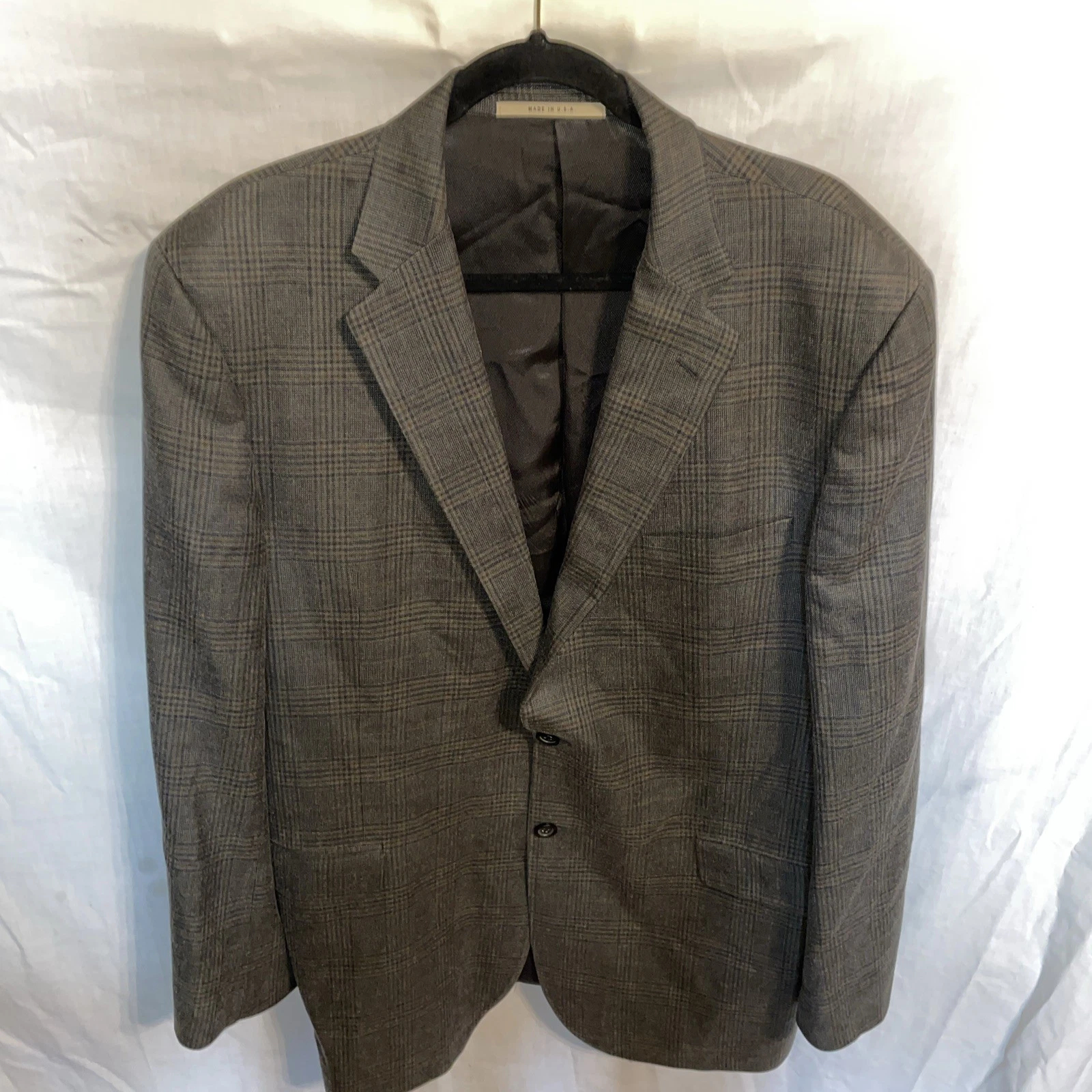 Blazer abito uomo Burberry taglia 46 lungo grigio tenue a quadri business formale città