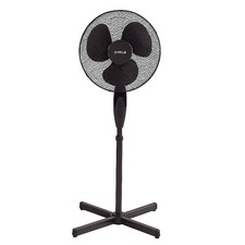 NEW! 16" Oscillating Black Extendable Free Standing Tower Pedestal Cooling Fan