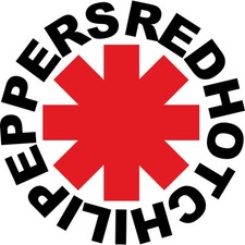 Red Hot Chili Peppers Logo Die Cut All Weather Vinyl Sticker/Decal White