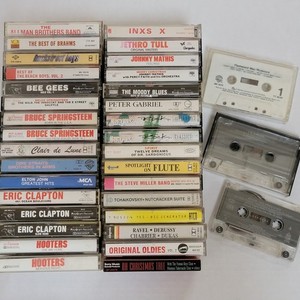 LOT 35Cassette Tapes Classic Rock Soft Pop Oldies Orchestra 50's-90's~Untested