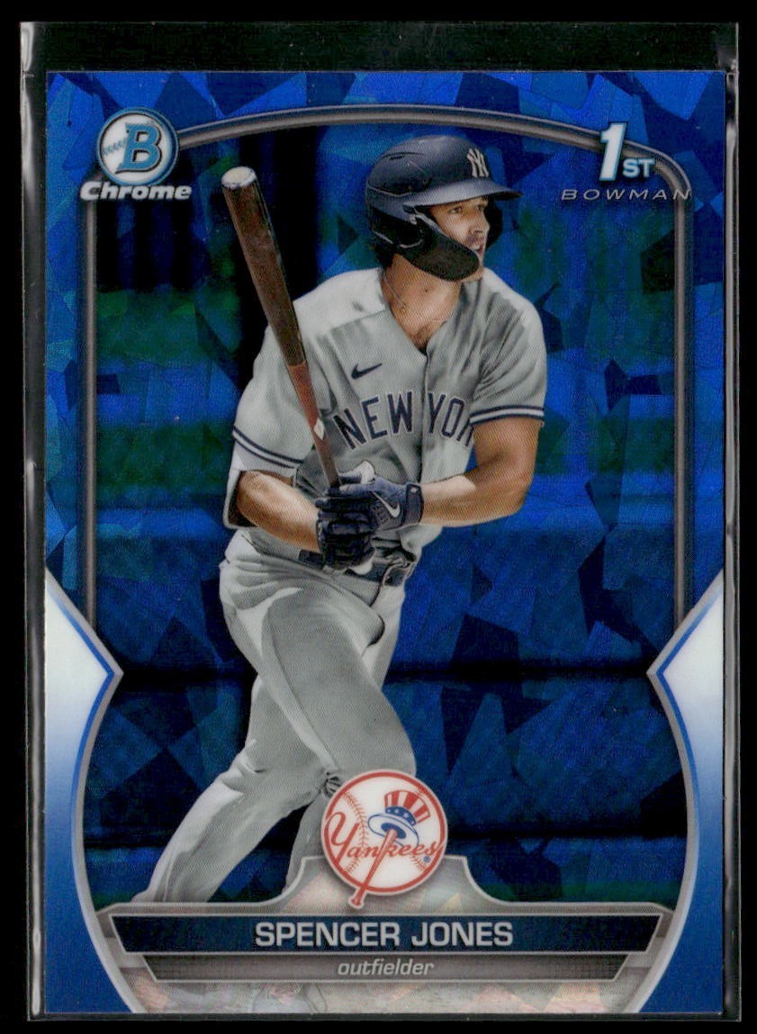 2023 Bowman Chrome Sapphire Prospect Spencer Jones Yankees 1st #BCP-139