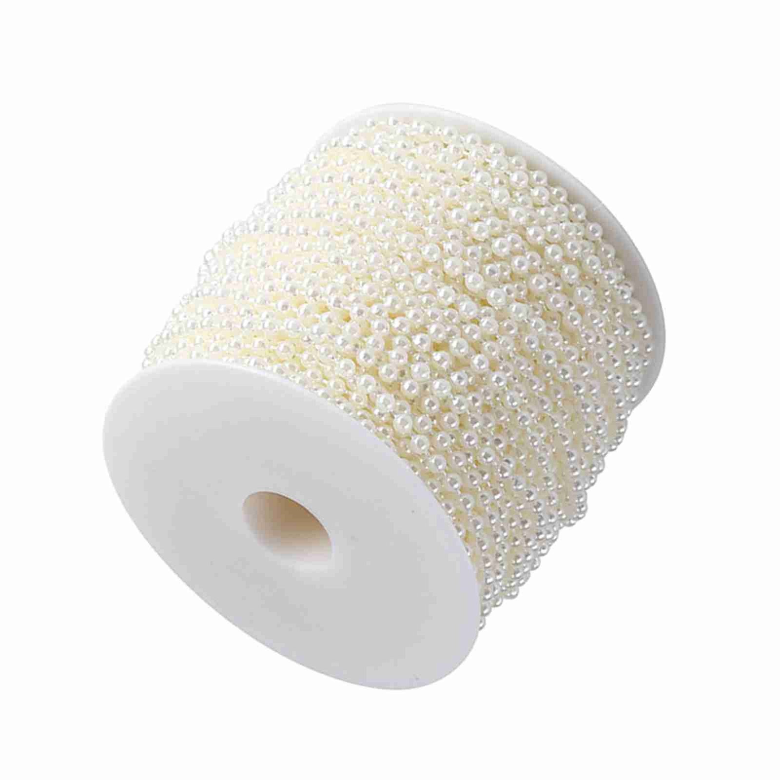 40m/roll 4mm Artificial Pearl DIY Ornaments Beads Curtain Wedding/Festival Party