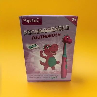 Papablic Toddler Sonic Electric Toothbrush Kids for Ages 1-3 Years, Baby Elec
