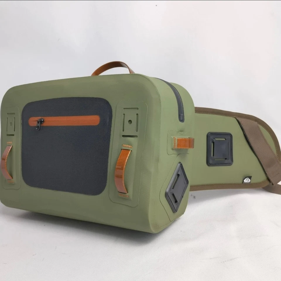 Bolsa de pesca lumbar verde sumergible Boston ENVÍO GRATUITO EE. UU. IMPUESTOS PAGADOS Foto 2 de 4