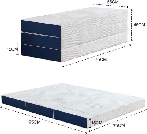 KUO Dream Memory Cell Plus Matratze – 30 Cm Hoch, 90x200 Cm, ViscoGel-Titan Mit Lendenwirbelstütze Für Erholsamen Schlaf