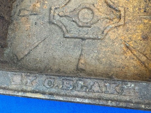 Nov 1, 1870 Cast Iron Umbrella Tray by C. BLAKE ~ Victorian Accent, RePurpose! - Picture 2 of 11