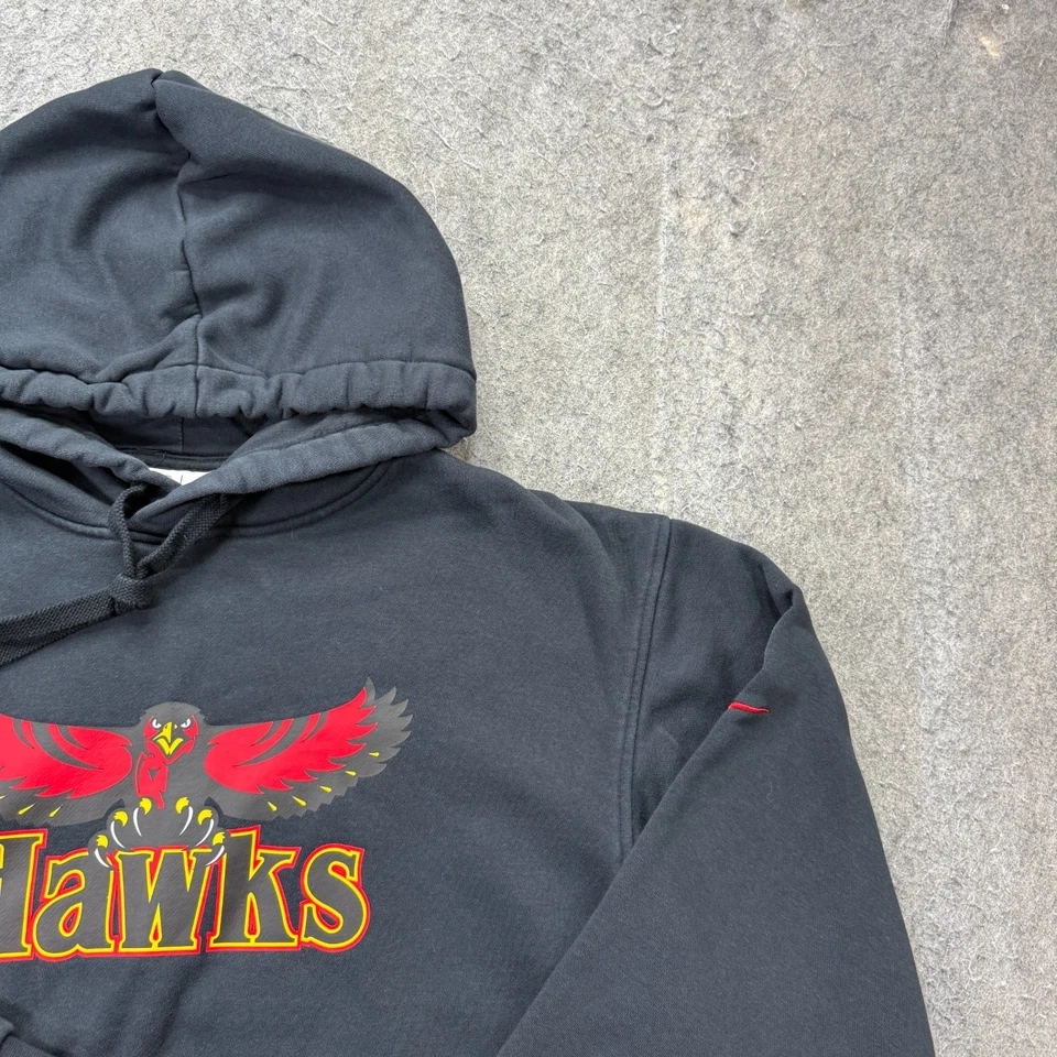 Atlanta Hawks Nike Hoodie Men M Black Fleece Pullover Sweatshirt - Image 3 of 4
