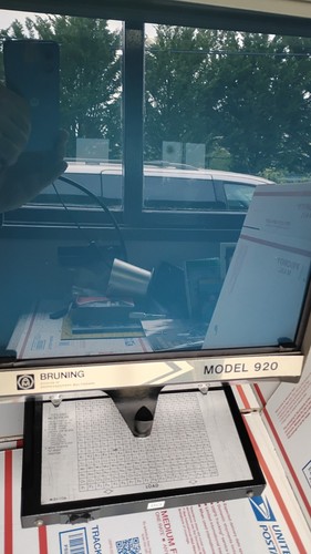 Micro Design 920 Microfiche Reader TO READ SERVICE & PARTS MANUALS TESTED GOOD